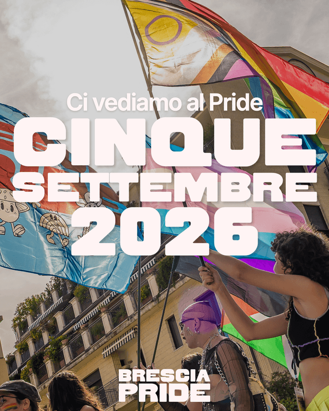 Ci vediamo al Pride il 5 settembre 2026